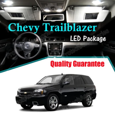 White Interior LED Lights Package for 2002 - 2009 Chevrolet Chevy Trailblazer - Image 1 of 4