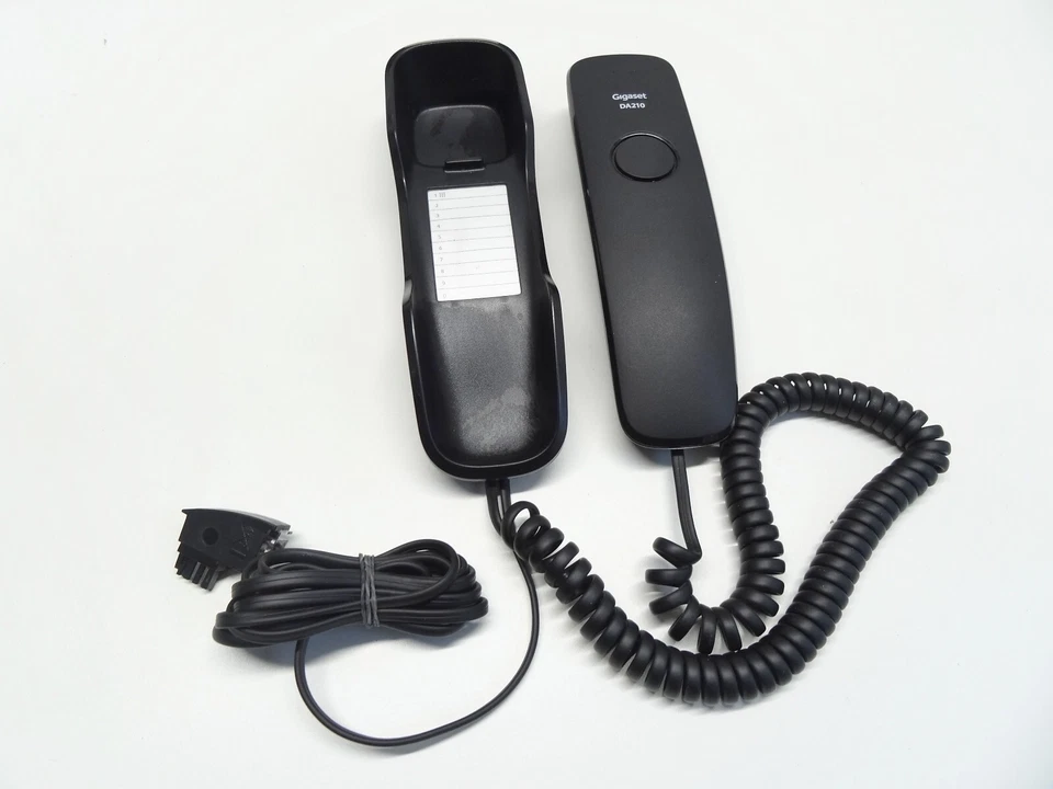 Gigaset DA210 schwarz analog als Tisch oder Wandtelefon komplett guter Zustand - Bild 1 von 1