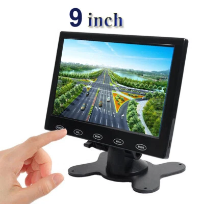 9" LCD Monitor Built-in HDMI AGV AV Speaker for PC PS4 TV DVD DVR CCTV Car DSLR - Image 1 of 4