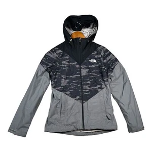 Chaqueta Para Mujer The North Face Cremallera Completa Gris Camuflada Con Capucha Otoño Invierno XS - Imagen 1 de 4