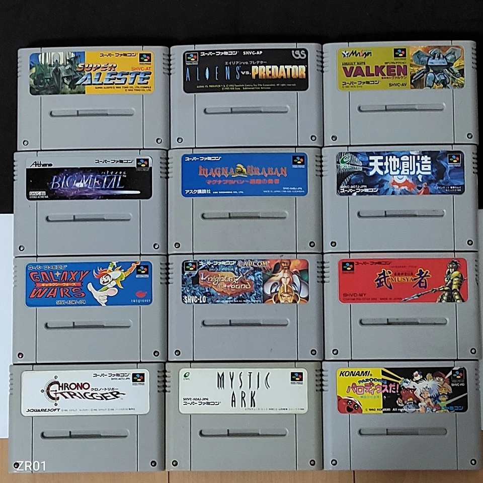 Super Famicom   Lot of 12 Cartridge Only Super Famicom - Image 1 of 1