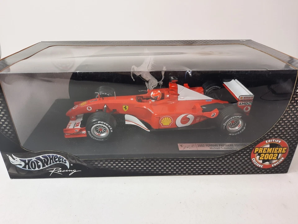 Hot Wheels Ferrari F2001 #1 Michael Schumacher premiere 2002 1/18 54643 - Immagine 1 di 3