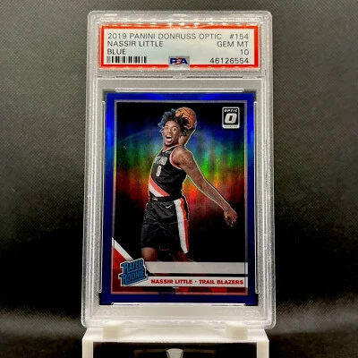 2019-20 Panini Donruss Optic Nassir Little Blue Rated Rookie /59 Psa 10 Blazers - Image 1 of 2