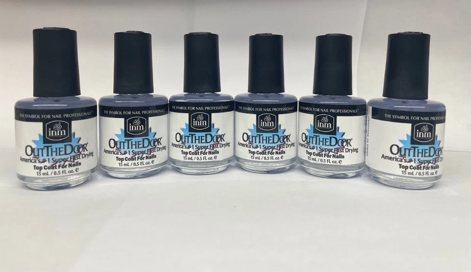 INM - Out The Door Top Coat For Nails - Fast Drying - 15mL 0.5oz 6 Pack - Image 1 of 1
