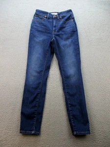 Womens High Waist Skinny Slim Jeans Size 27 Madewell Curvy Blue Stretch Denim - Picture 1 of 9