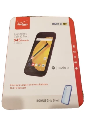 Motorola Moto E Prepaid MOTXT1528BFPP 4G Smartphone BNIB - Image 1 of 4