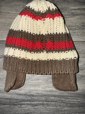 Sombrero de invierno infantil azul marino antiguo 0-3 meses  Foto 1 de 4