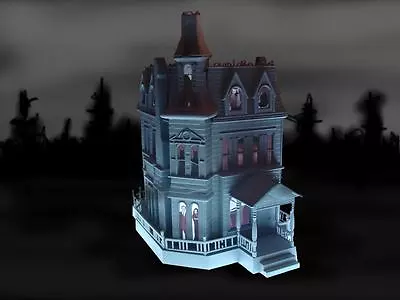 Addams Family House / Old Victorian Backlightable Windows Polar Lights/Round 2 - Image 1 of 4