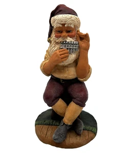 Santa Playing Panpipe Christmas Figurine Great American Design Co LE 52 / 5000 - Picture 1 of 8