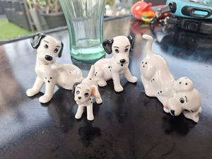 Dalmatian Ceramic Ornamental Dogs X 4 - Picture 1 of 15