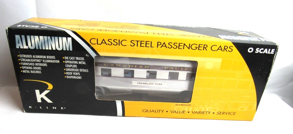 K-Line Trains Aluminum O Scale CP "Tremblant Park" K4618-10003 Dome Obs. NIB - Image 1 of 4