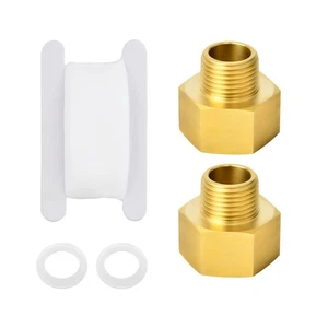 Brass Pipe Fittings,Valve Pipe Adapter NPT, 3/4 Inch To 1 Inch Female Pipe (2... - Picture 1 of 7
