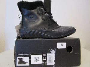 Stivali Sorel Out N About Plus Lux da donna impermeabili per esterni neri 5,5 M - Foto 1 di 7