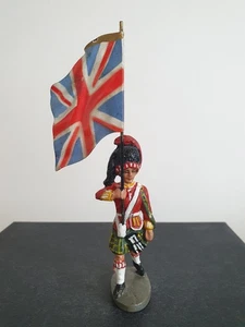 Elastolin Lineol Soldat Fahnenträger Schotte Highlander England Militär WK Masse - Bild 1 von 8