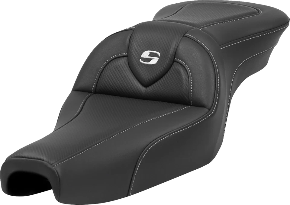 Asiento de gel de fibra de carbono Saddlemen Roadsofa para Harley Sportster 2004-2022 3,3 galones Foto 1 de 1