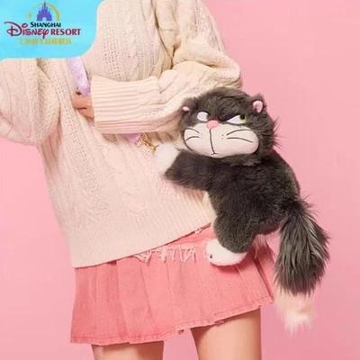 Auténtico bolso bandolera de felpa Lucifer Cat Disneyland 2024 Foto 1 de 4