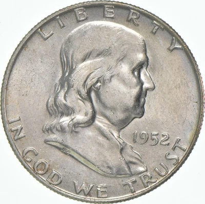 1952-D Franklin Half Dollar AU 90% Silver *1828 - Image 1 of 4