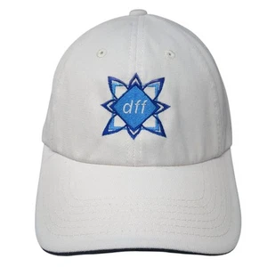 dff Strapback Baseball Cap White One Size Adjustable Embroidered Port Authority - Picture 1 of 9