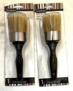 Lor 2 -- NEW -- ARTMINDS 2" round Large Wax / Stencil Brush - Picture 1 of 5