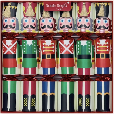 Racing Nutcracker Large Handmade Luxury Christmas Crackers (6 Pack) - Image 1 of 2