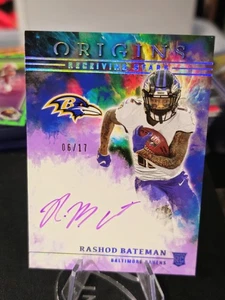2021 Panini Origins Receiving Stars #RES-RB RASHOD BATEMAN RC #06/17 🔥 Ravens  - Picture 1 of 6