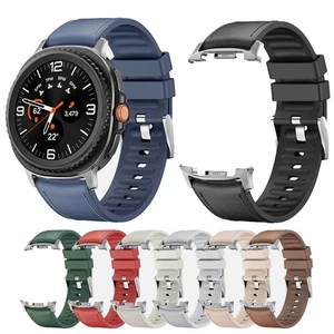 Silicone+Leather Sport Band Strap For Samsung Galaxy Watch 8 40mm 44mm/8 Classic - Picture 1 of 25