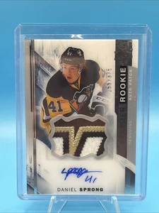 2015-16 Upper Deck Premier 85 Daniel Sprong Rookie Patch Auto /375 - Picture 1 of 7