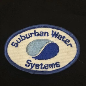 Suburban Water Systems Patch -  3 inches x 2 inches   -  Vintage - California - Picture 1 of 2