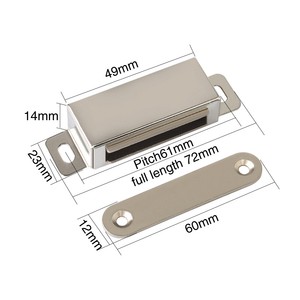 3pcs 25kg Cupboard Hardware Wardrobe Stainless Steel Kitchen Magnetic Door Catch