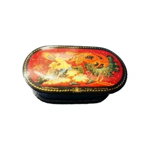 KHOLUI RUSSISCHE LACKBOX FIREBIRD SIGNIERT SHIROKOV, HOCHWERTIGE HANDBEMALT - Bild 1 von 9