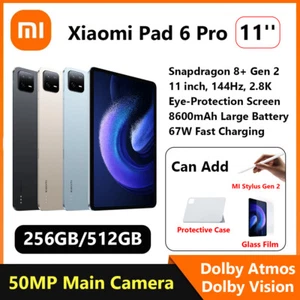 11'' Xiaomi Pad 6 Pro Snapdragon 8+ Gen 1 12+512GB 144Hz 2.8K Screen 8600mAh 67W - Afbeelding 1 van 24