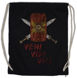 Veni Vidi Vici Shield Turnbeutel Rom Schild Ich Kam Sah Und Siegte Julius Caesar - Picture 1 of 1