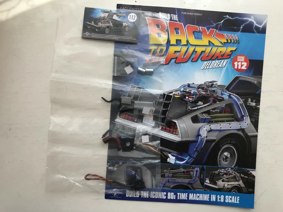 1:8 SCALE EAGLEMOSS BACK TO THE FUTURE BUILD YOUR OWN DELOREAN ISSUE 112 + PIECE - Image 1 of 1