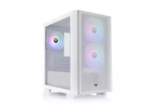 Thermaltake Versa H16 TG ARGB Snow Micro ATX Tower Case Tempered Glass Side - Picture 1 of 5