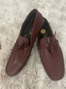 Tods burgunderfarbene Herren-Halbschuhe Gr. 11 neu ohne Etikett - Bild 1 von 7