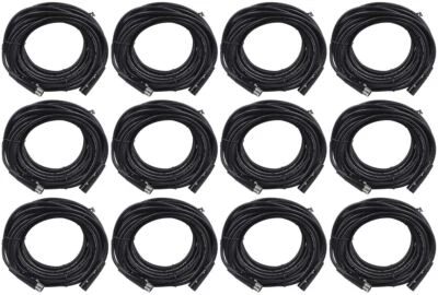 12 Rockville RDX5M50 50' 5-Pin Male-Female DMX Lighting Cables 100% Copper - Image 1 of 2