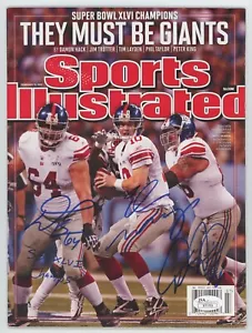 Eli Manning Signed Sports Illustrated They Must Be Giants Baas Diehl JSA COA - Picture 1 of 2