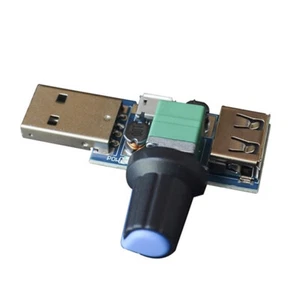 USB Regolatore di velocità della ventola DC 4V-12V 5W Multi-Gear Mute Strum CR - Picture 1 of 4