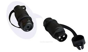 Traktor Stecker DIN 9680, 3-Pol Stecker für Verbraucher mit hoher Strombelastung - Bild 1 von 2