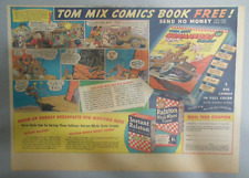 Ralston Cereal Ad: Tom Mix "Comic Book #11" Premium 1943 Size: 11 x 15 inches