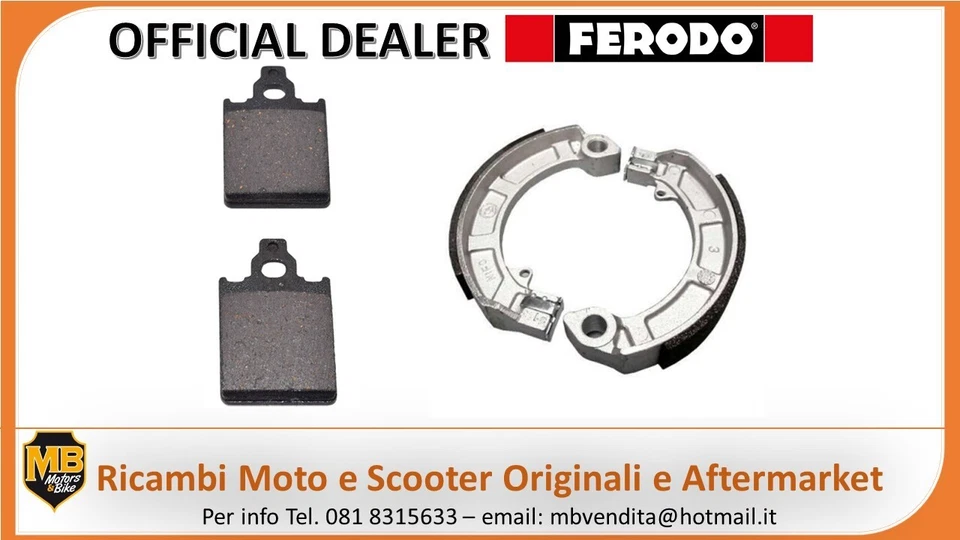 KIT FRENO ANTERIORE E POSTERIORE PER PIAGGIO VESPA PX 125 150 200 FRENO A DISCO - Imagen 1 de 1