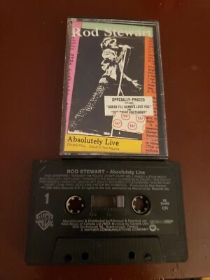 ROD STEWART CASSETTE  ABSOLUTELY LIVE - Image 1 of 2