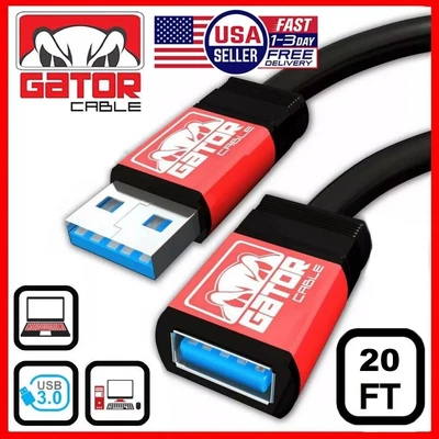 USB 3.0 Extension Cable Male to Female SuperSpeed Powered Data Cord - Image 1 of 4