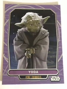 Tarjeta coleccionable de colección Star Wars Galactic Files 2013 #404 Yoda - Imagen 1 de 2