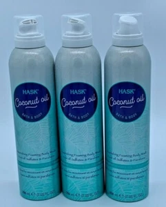 3 Hask Coconut Oil Bath & Body Nourishing Foaming Body Wash - Bild 1 von 3