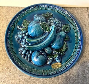 Vintage Inarco Indigo Blue Decorative Place 10"   #2626 - Picture 1 of 6