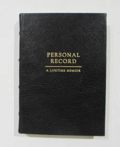 Personal Record: A Lifetime Memoir Heirloom Quality LEATHER Journal Papyrus $79 - Picture 1 of 17