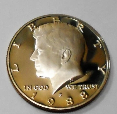 Very Nice 1988 s Proof Kennedy Half Dollar # 227 Will Ship In A Mylar 2x2 - Image 1 of 4