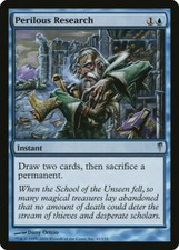 Perilous Research Coldsnap SP Blue MAGIC GATHERING CARD