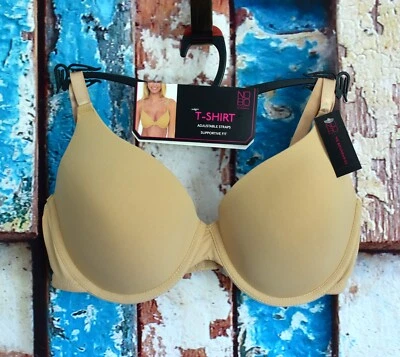 Women's No Boundaries Lightly Lined Underwire T-Shirt Bra 34C Beige NEW - Image 1 of 4